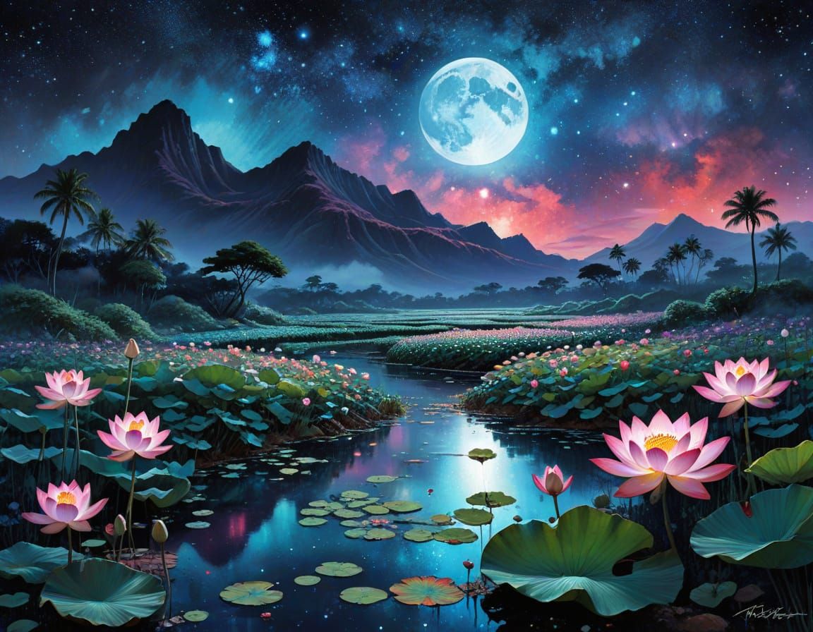 Lotus river  by @1cheesepuff