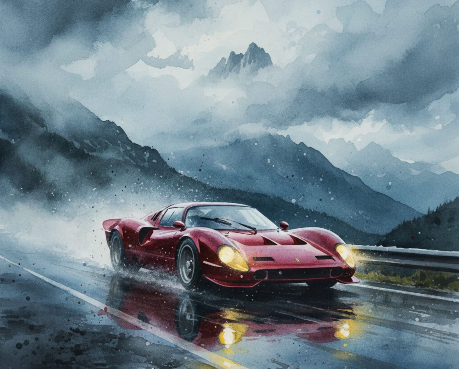 Ferrari 512S Stradale (probably fictional car) in a Driving ...