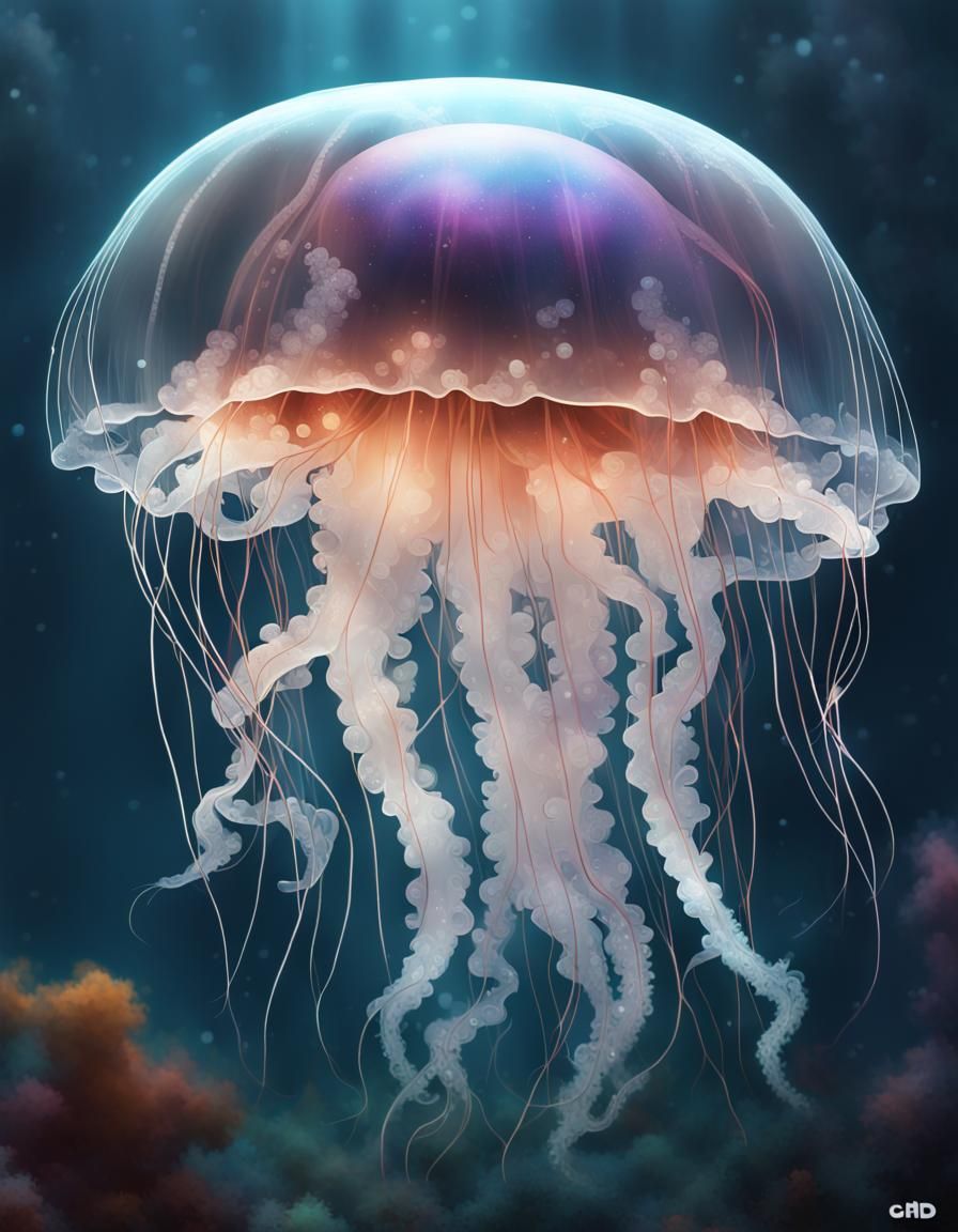 Jellyfish - AI Generated Artwork - NightCafe Creator