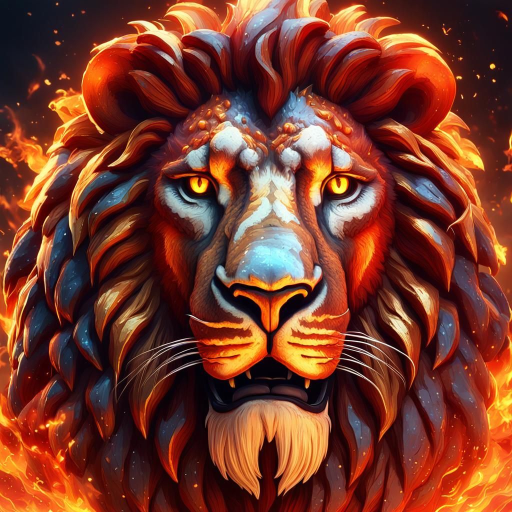 warm, bold, and regal colors of fire theme leo zodiac is rep...