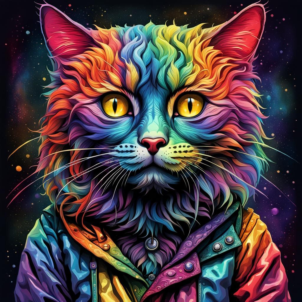 Rainbow kitty