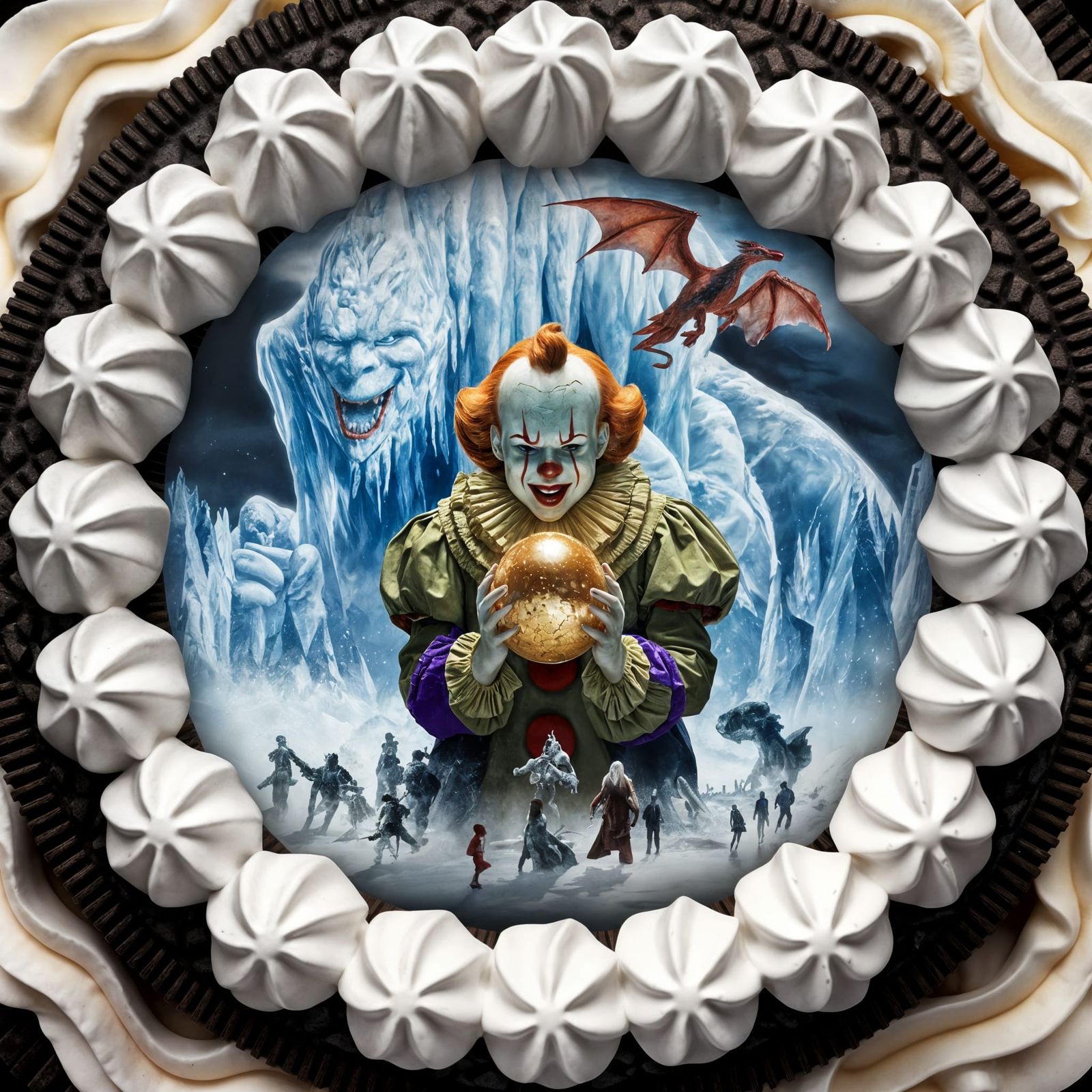 Pennywise Oreo Birthday Cake