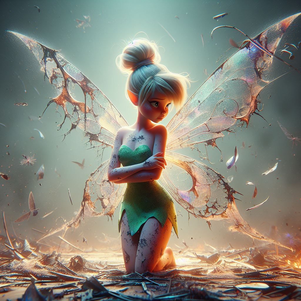 Tink with Damaged Wings