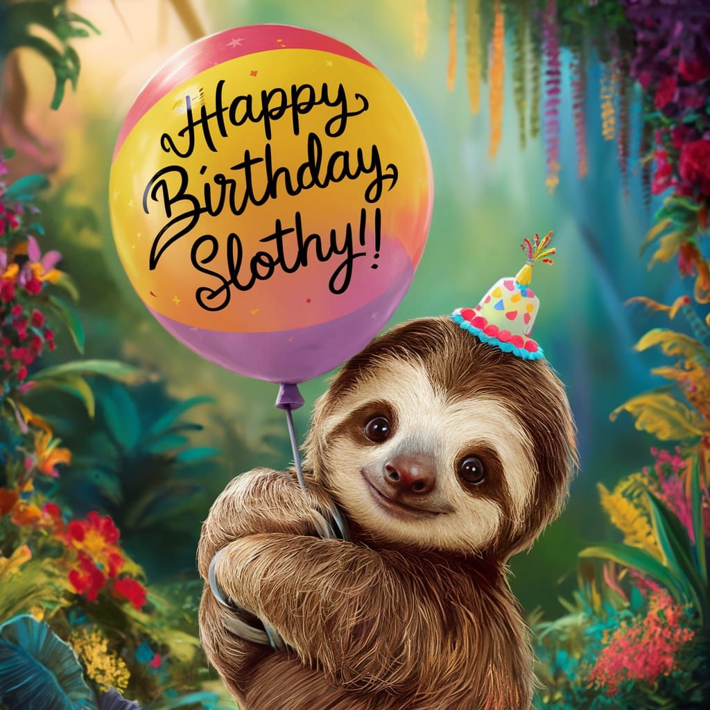 “Happy Birthday, Slothy!”