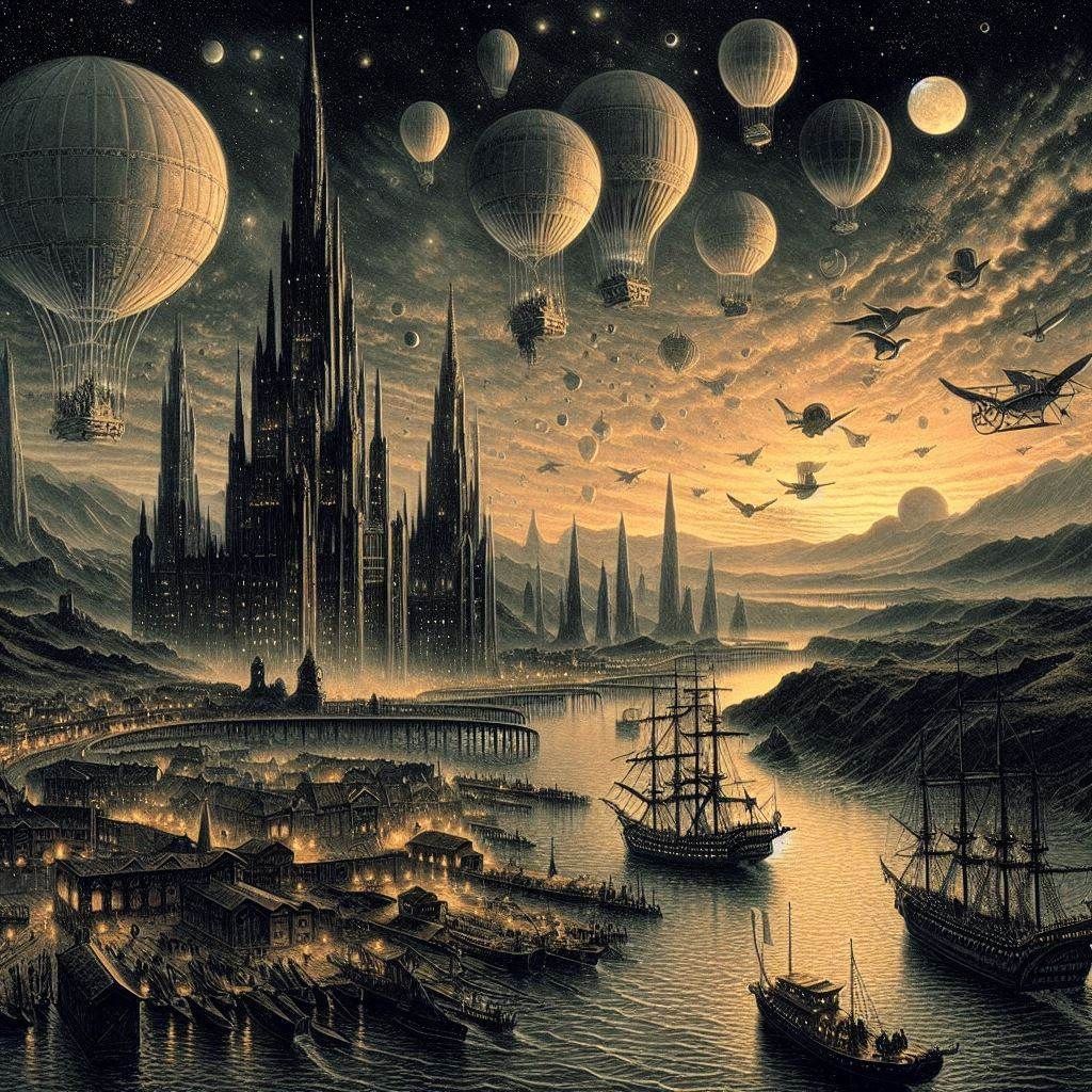 Jules Verne - mystical vision of Around the World in Eighty Days