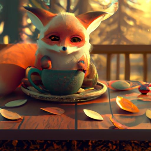 A fox's tea cup...