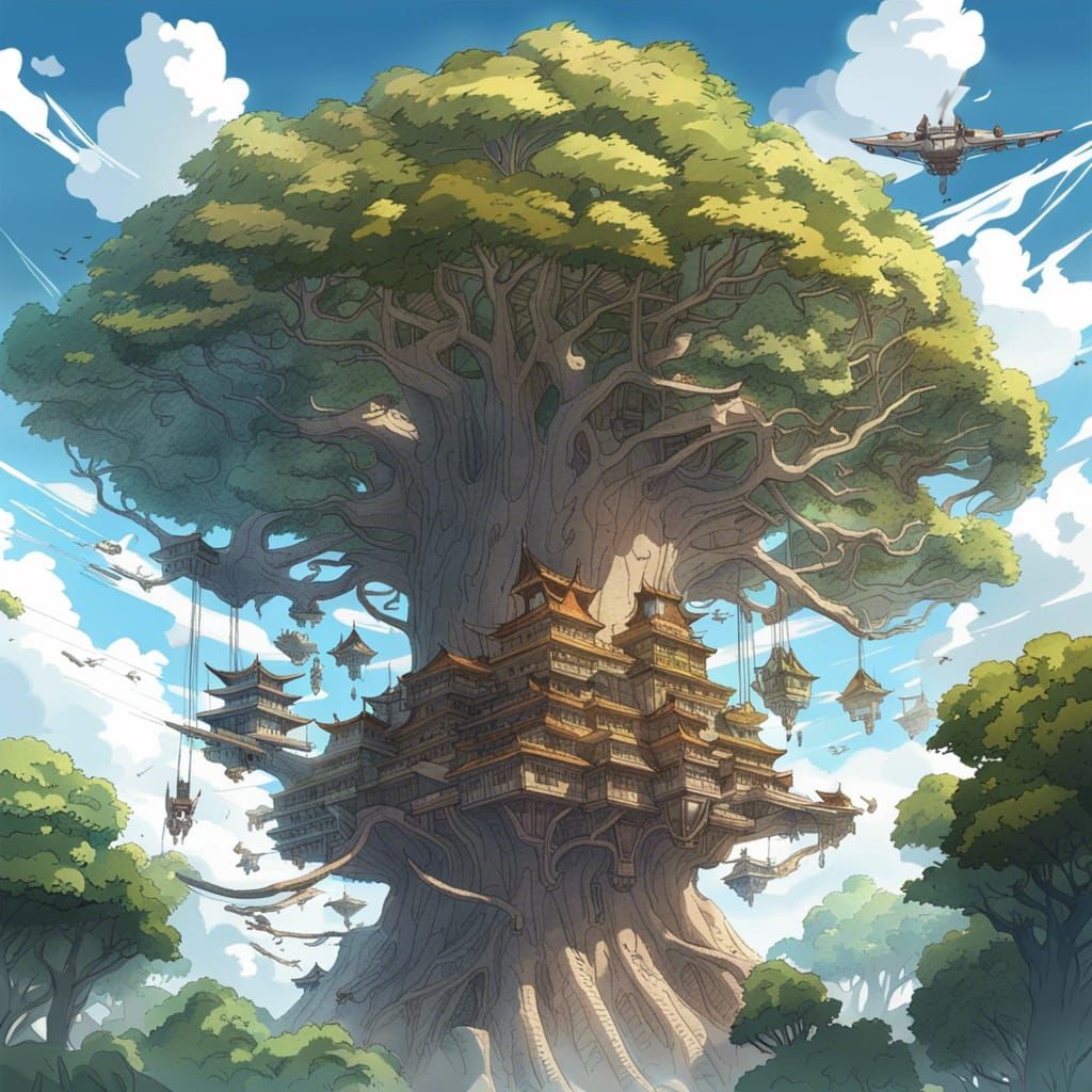 huge, ancient world tree 