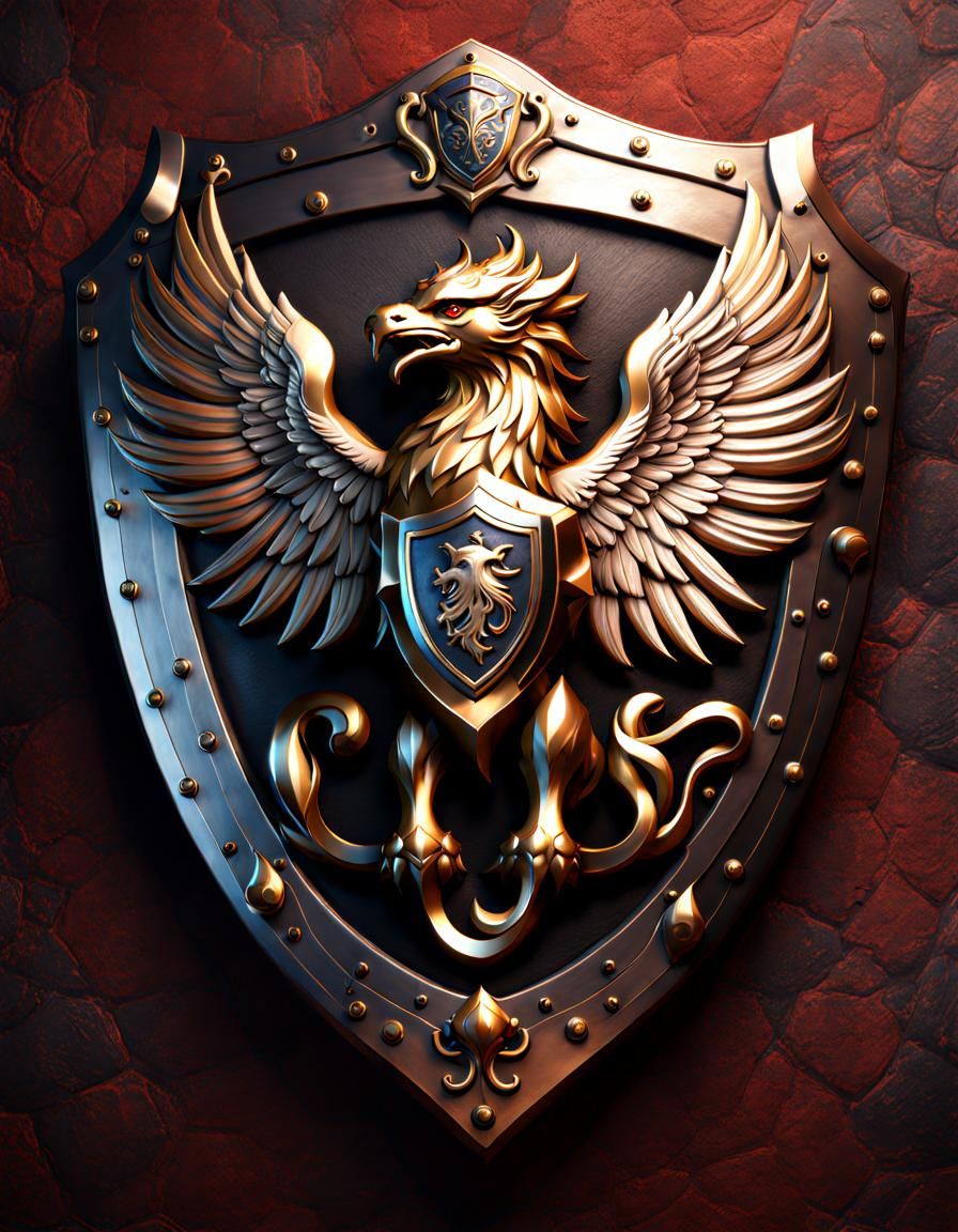 Shield of the Griffin Knights  by @Piktor