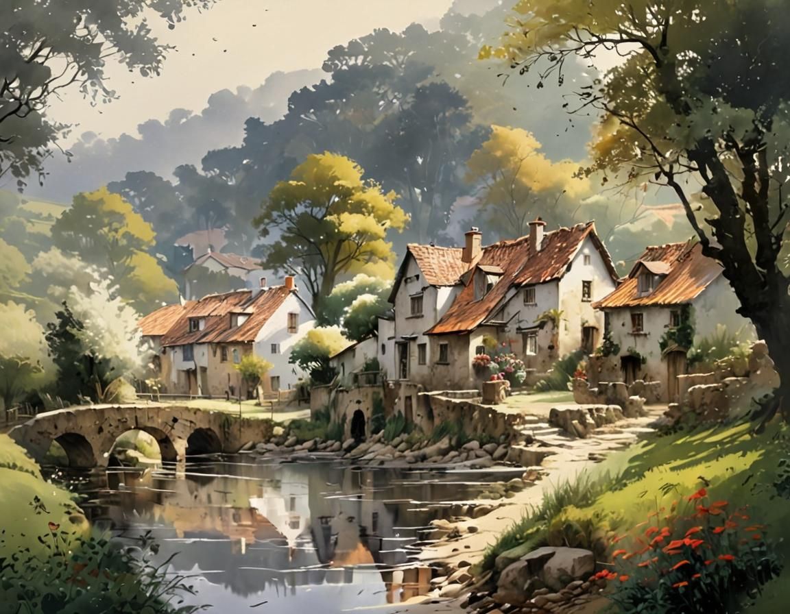 Picturesque rural village(2)  by @JBrosque