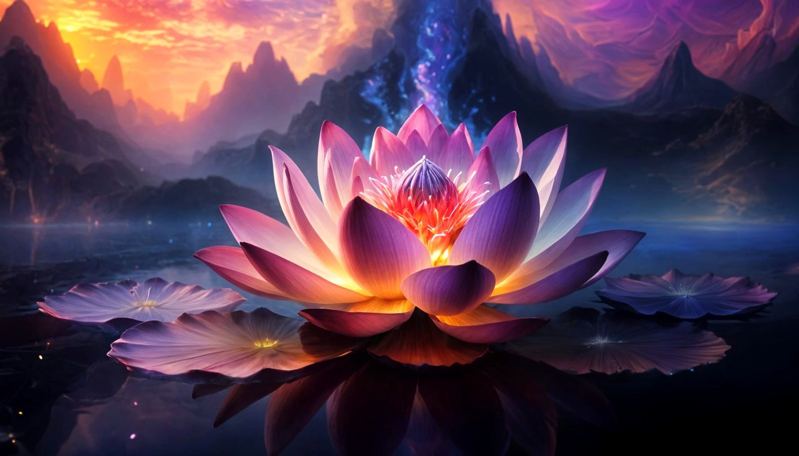 Radiant Lotus  by @The Leycer