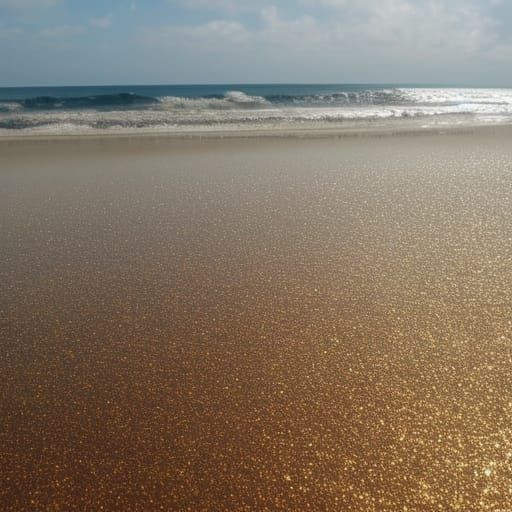 Sands glittering naturally