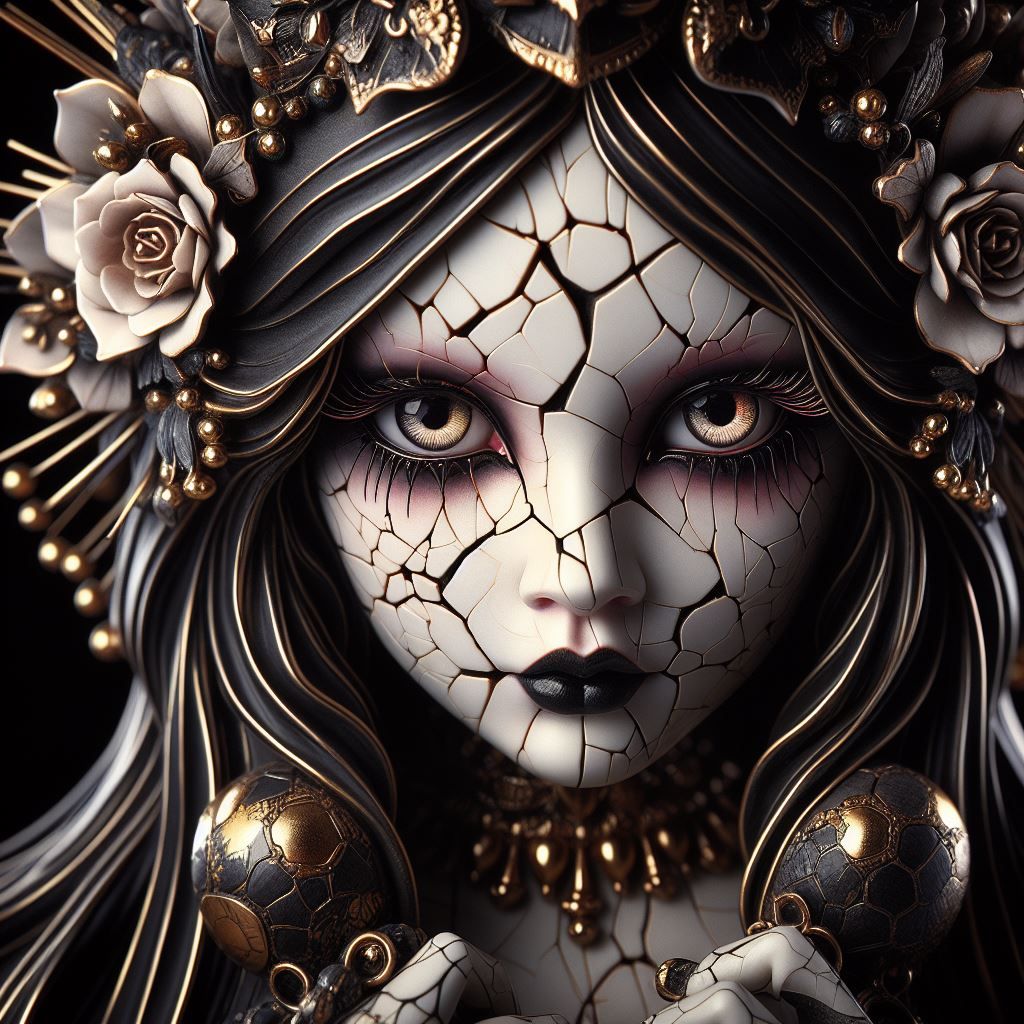 Cracked doll