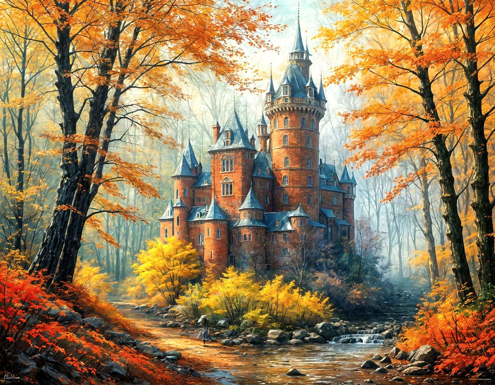 Castle by the Creek  by @Seraphine