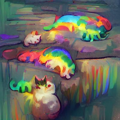 rainbow cats