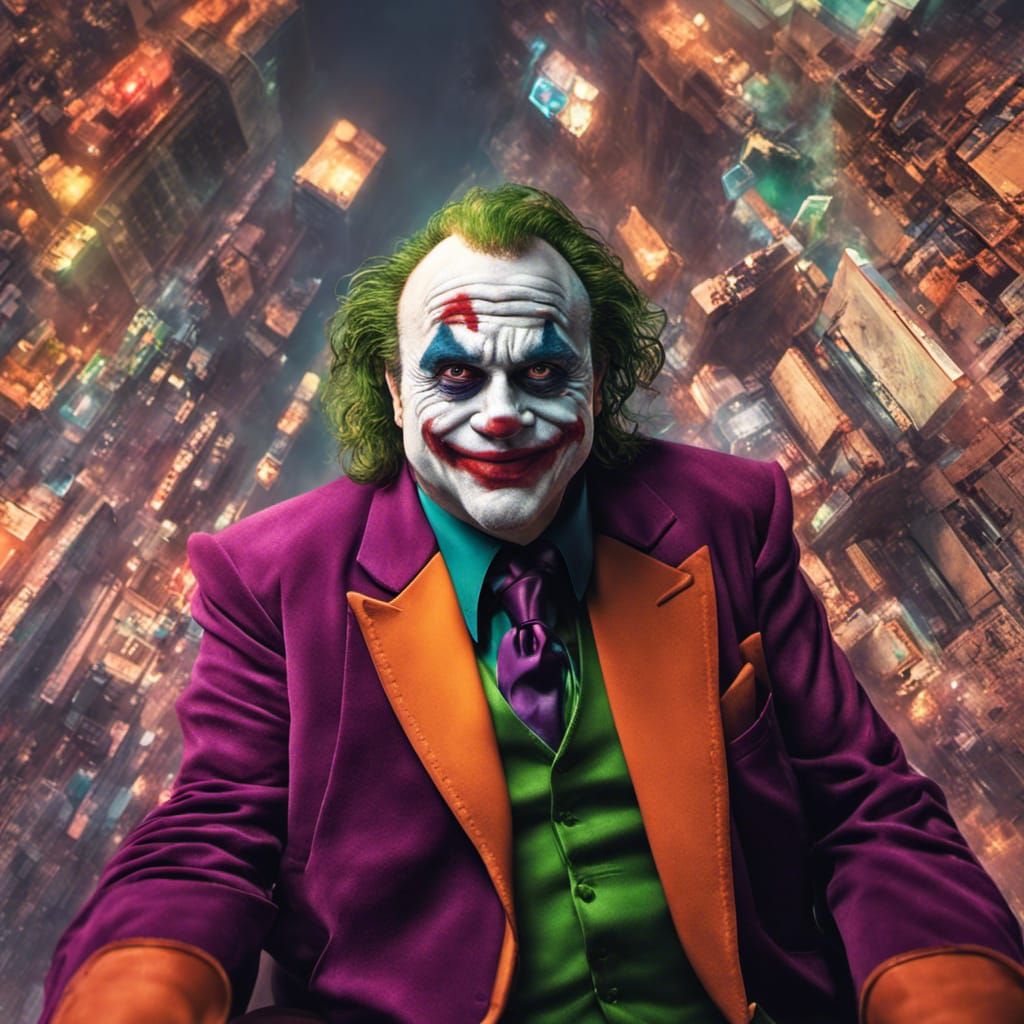 Danny DeVito as the Joker - AI Generated Artwork - NightCafe Creator