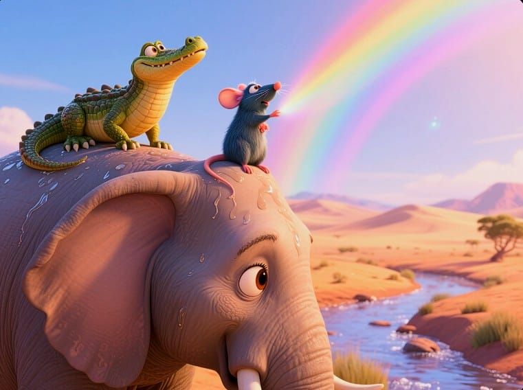 9/7/2025-Quest Entry 1 Unlikely Friends Big & Small Art By A...