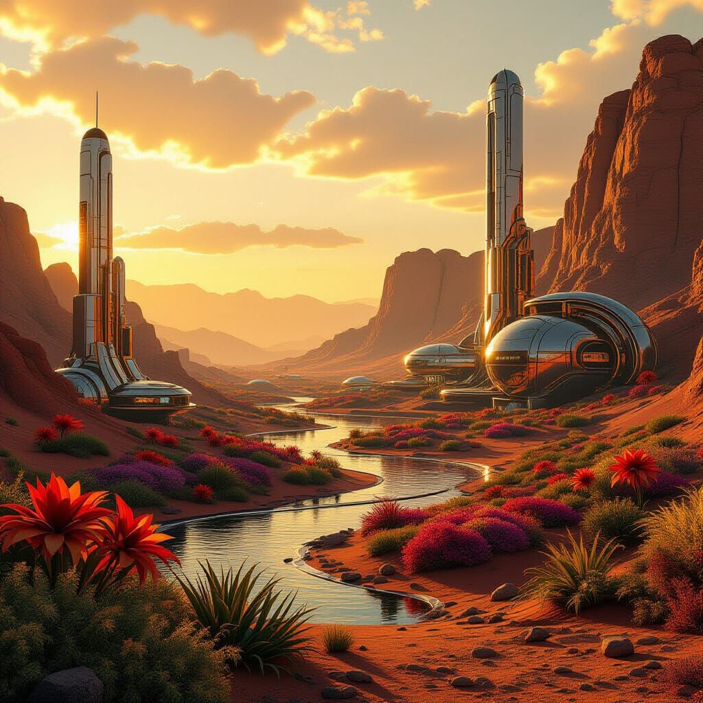 Future Life on Mars  by @Mila K