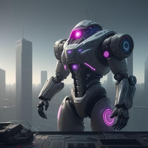 A futuristic illustration, in a technological theme, featuri...