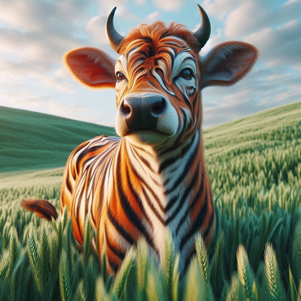 "No, I'm not eating the wheat, I'm guarding it."