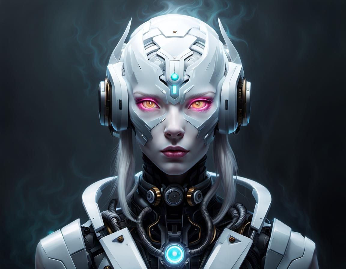 Robotic Cyborg Woman - AI Generated Artwork - NightCafe Creator