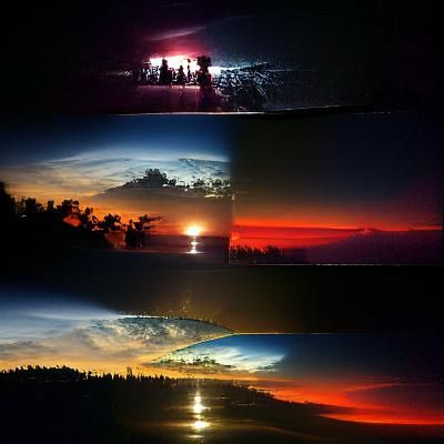Sunrise, sunset, night and day