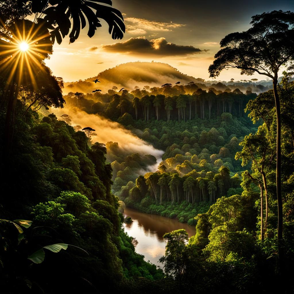 The Amazon rainforest  by @Lilsilverfish