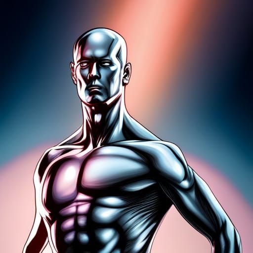 silver Surfer marvel - AI Generated Artwork - NightCafe Creator