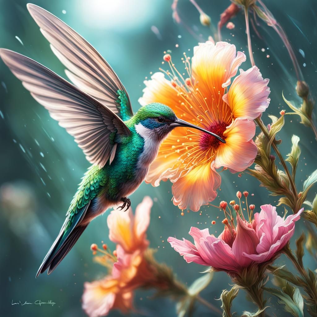 Hummingbird  by @Ate My Crayons 