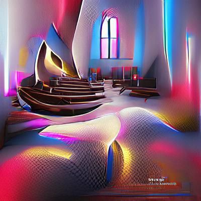 Epic Modern church 8K 3D beautiful HDR  blender cycle x rena...