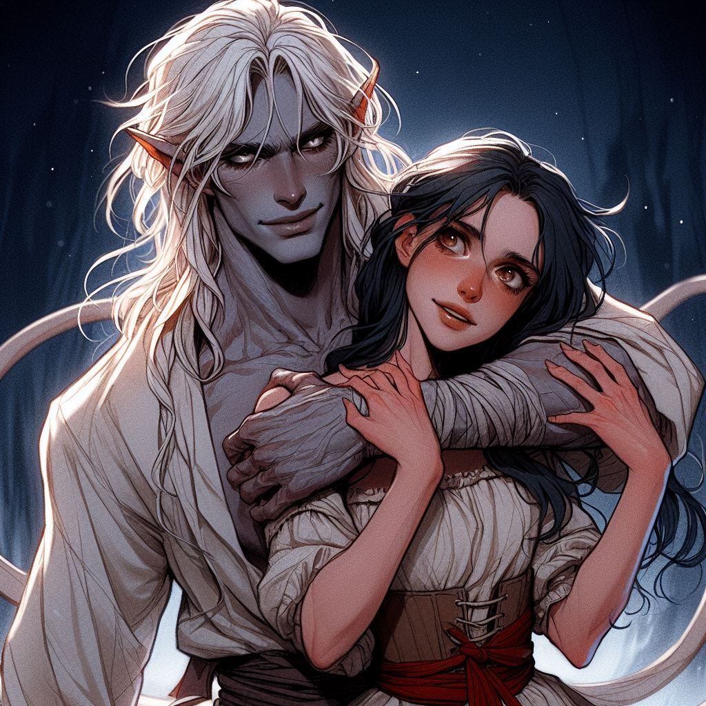 D3 Cartoonish Couple's Portrait