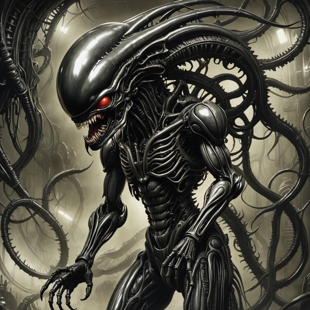 Bio Art Experimentation, xenomorph venom alien space invasion HR Giger ...