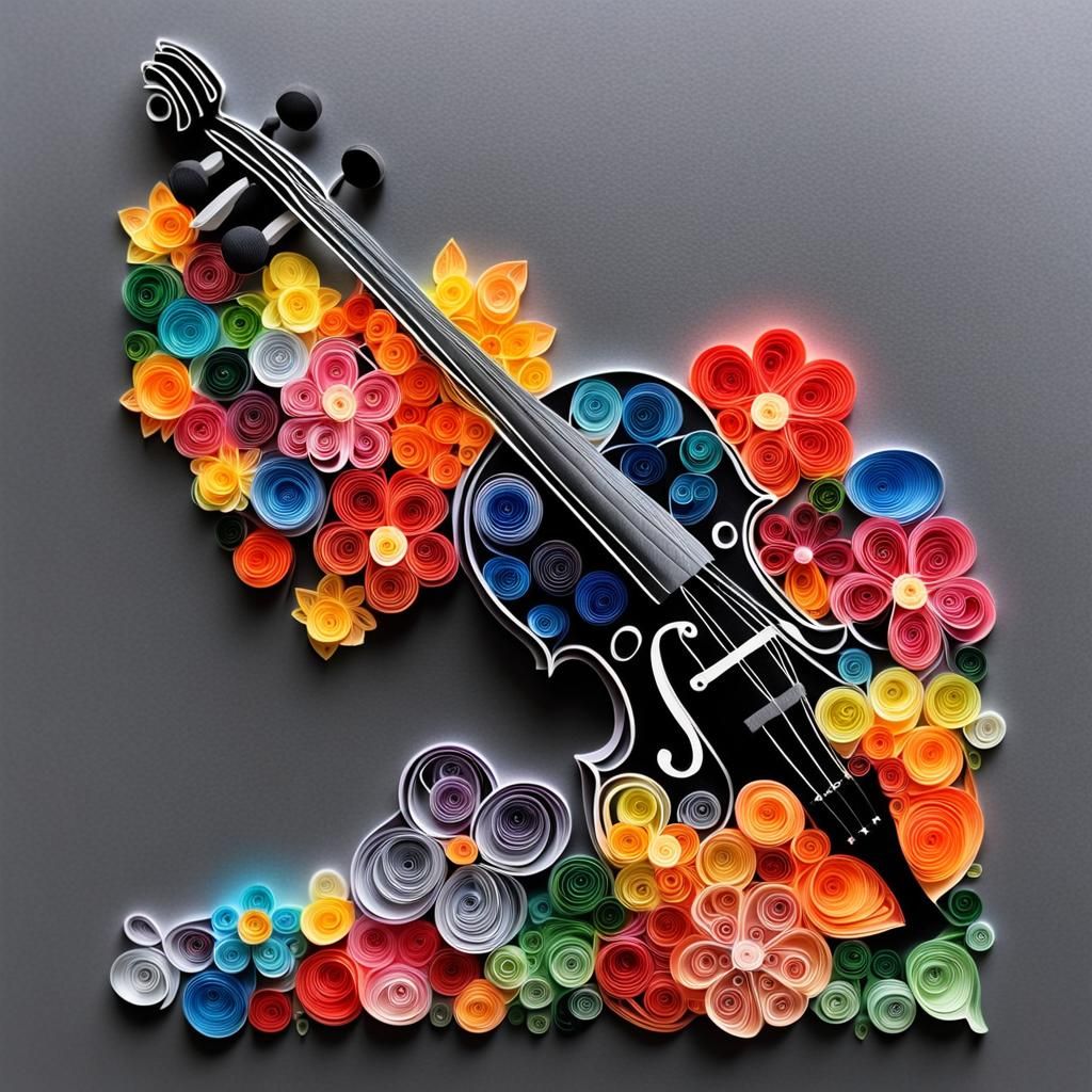 Paper quilling art