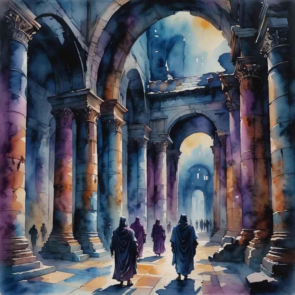 Shadowy Streets of Rome