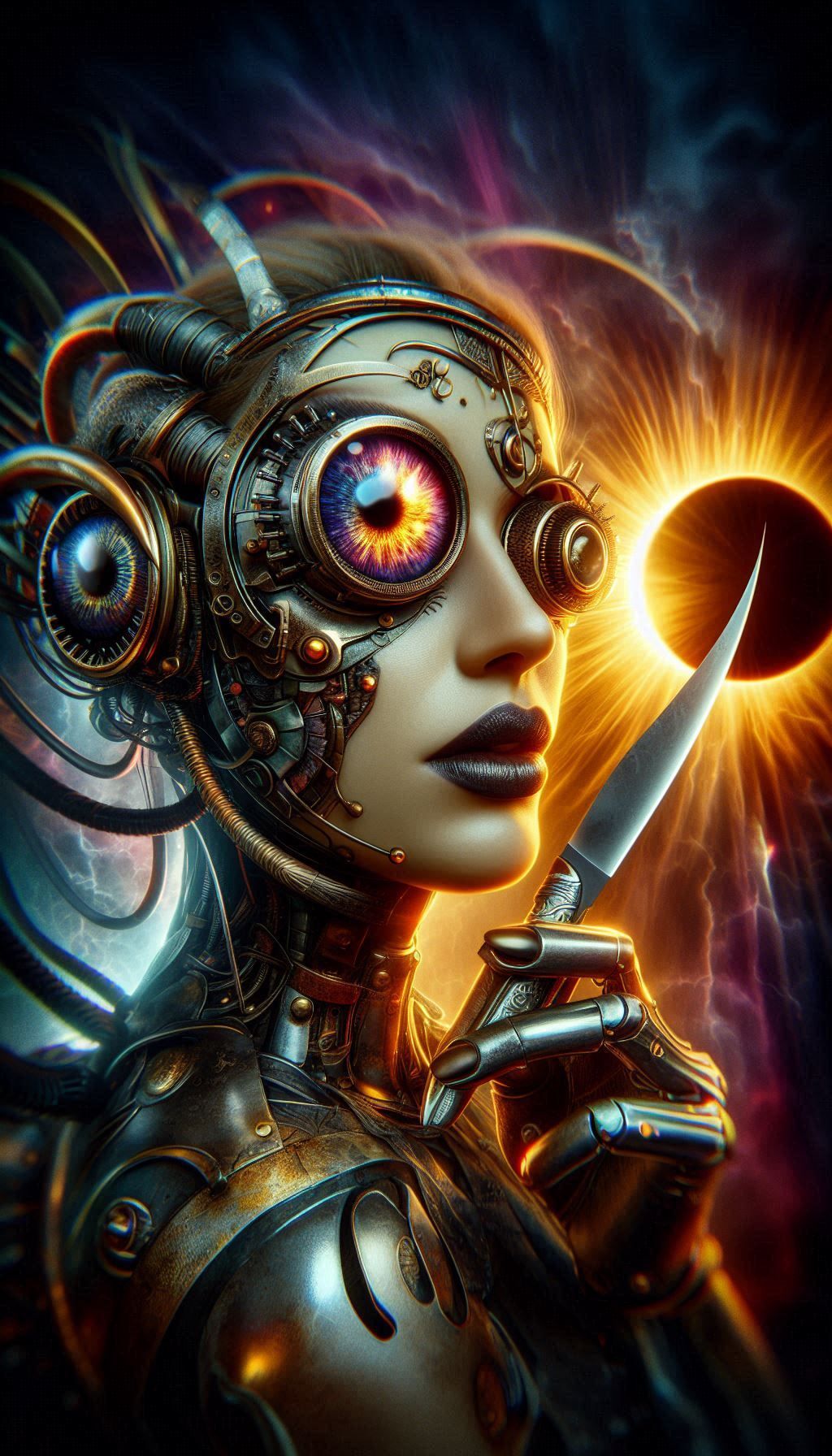 multi-eyed cyborg cyclops