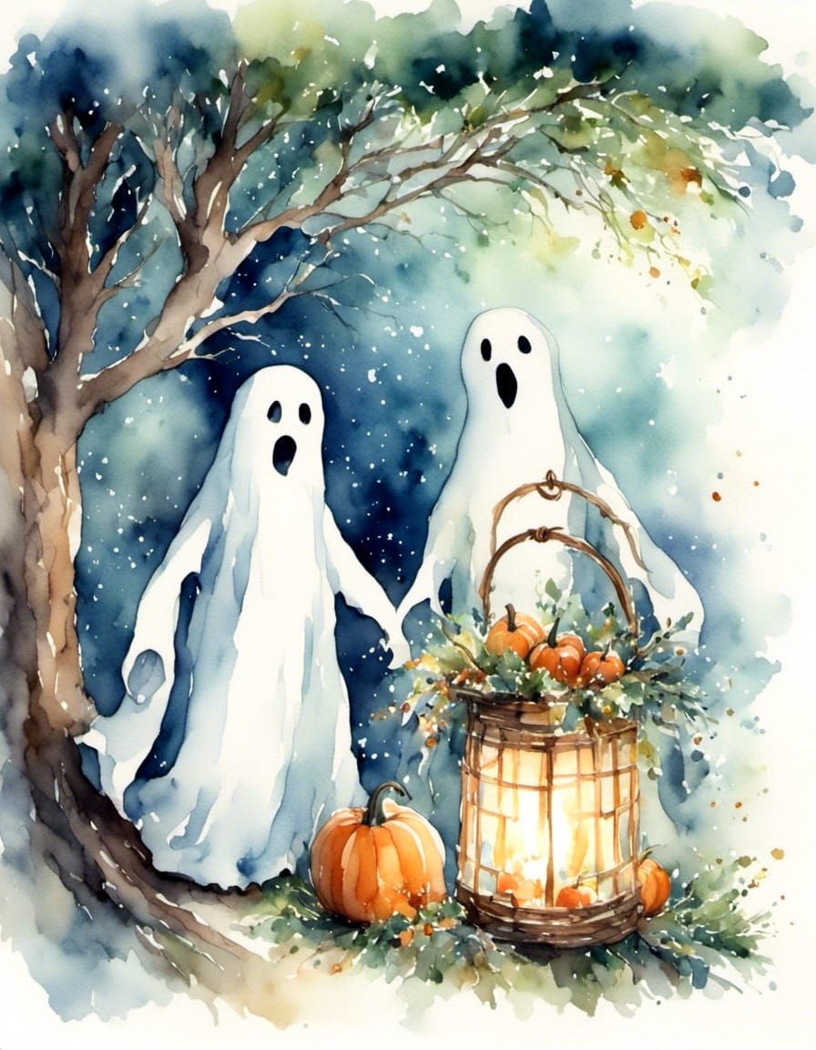 Friendly ghost greeters