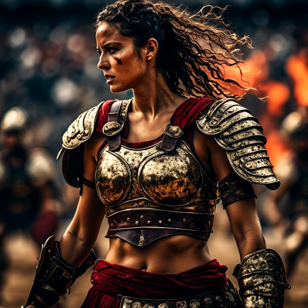 Female Gladiator - AI Generated Artwork - NightCafe Creator