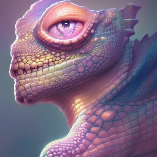 pastel lizards