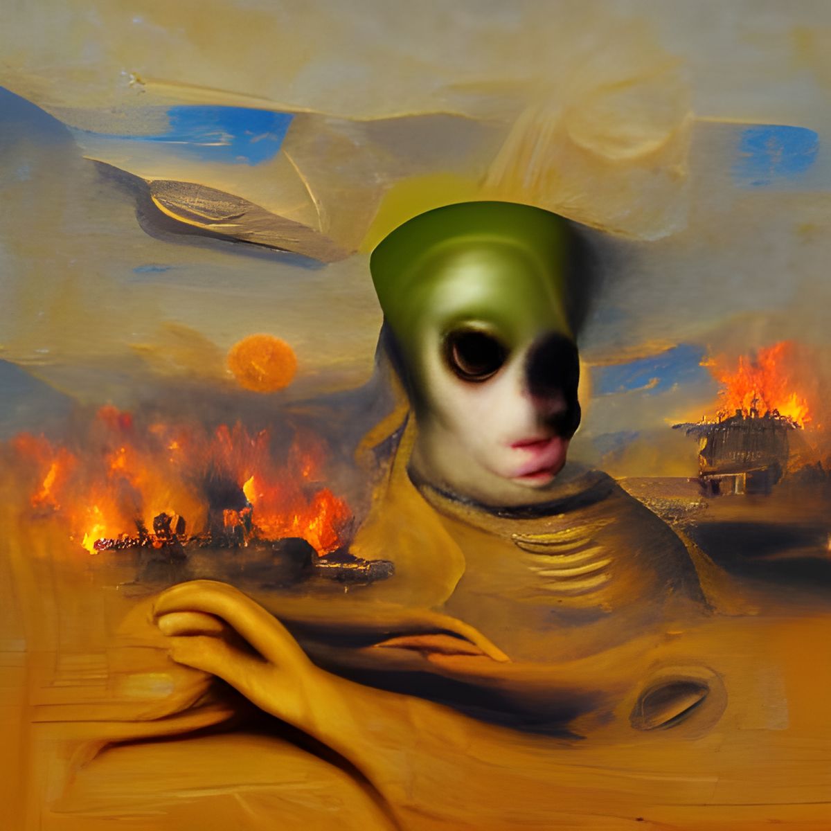 Ancient Alien Apocalypse - AI Generated Artwork - NightCafe Creator