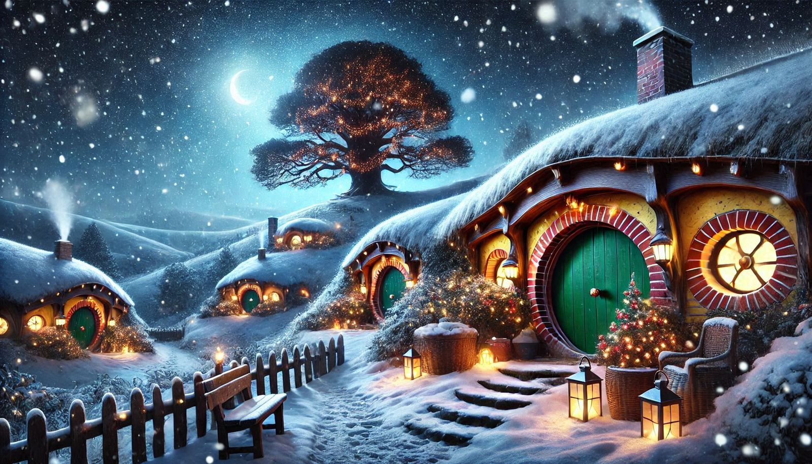 Yule Night at Hobbiton