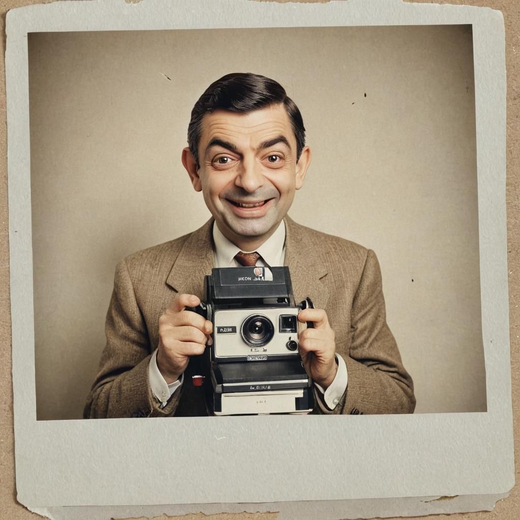 "3.49" Vintage Instant Photography-A Polaroid of a Polaroid