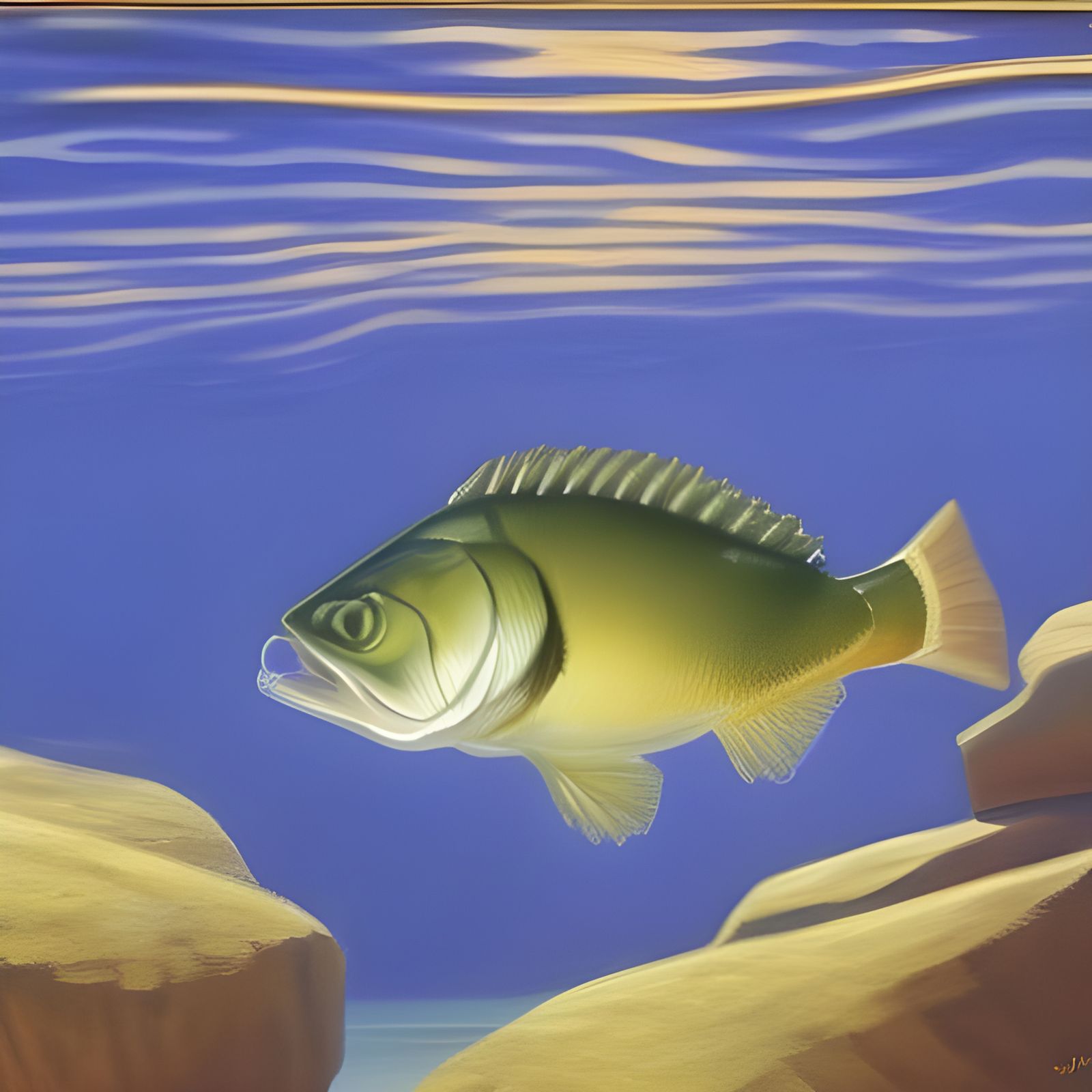 Bass Swimming