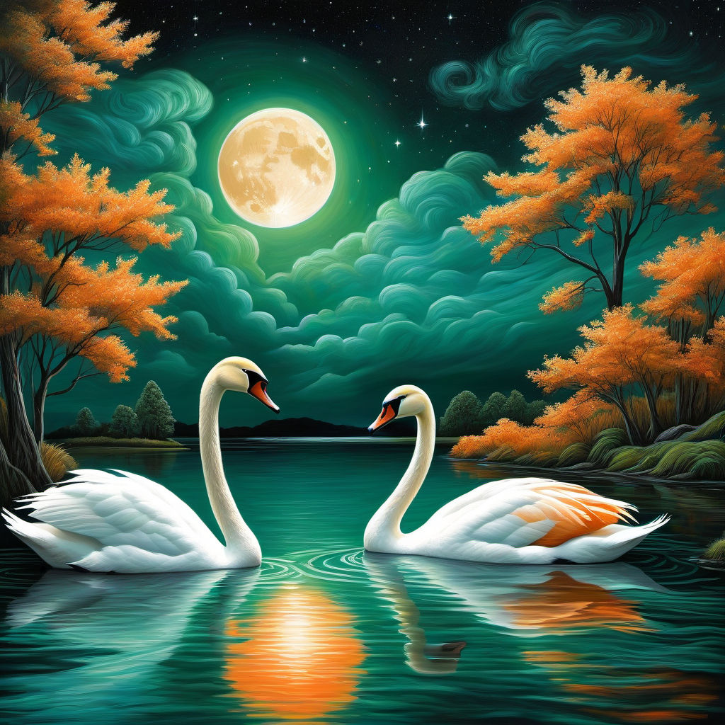 Swans Paired Up #3