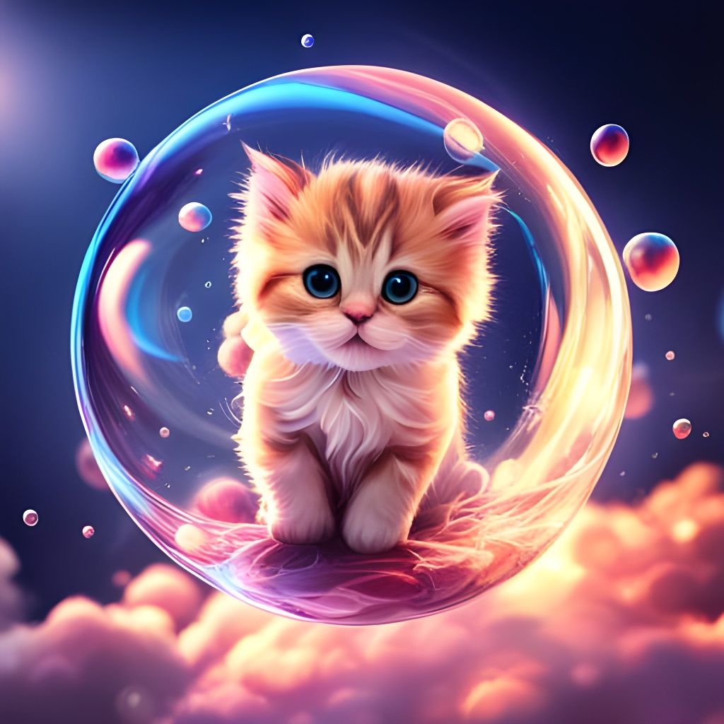 bubble cat AI Generated Artwork NightCafe Creator