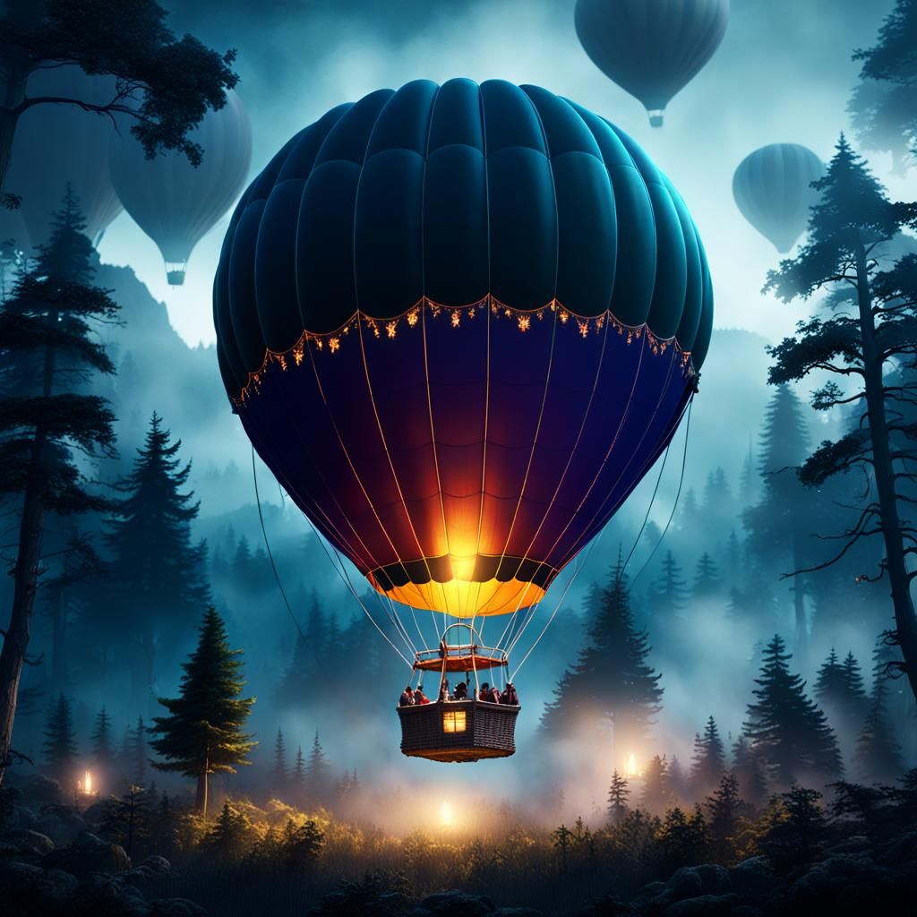 Hot Air Balloon   by @nishinishand