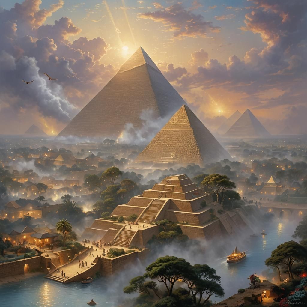 The Great Pyramid Of Giza  by @I may not exist 