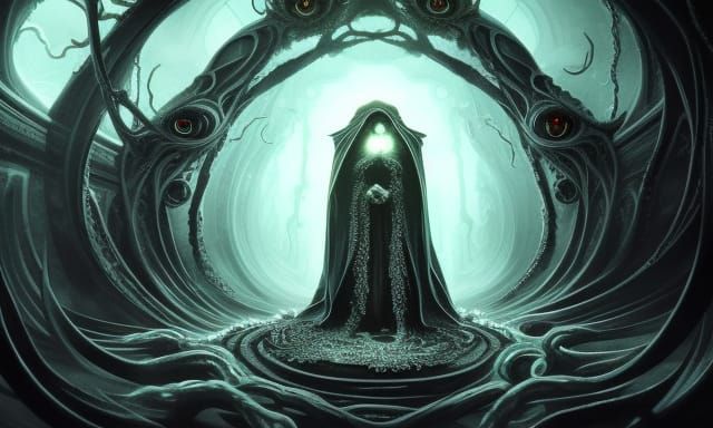 Lovecraftian mass of eyes, The anthropomorphic many eyed Ora...