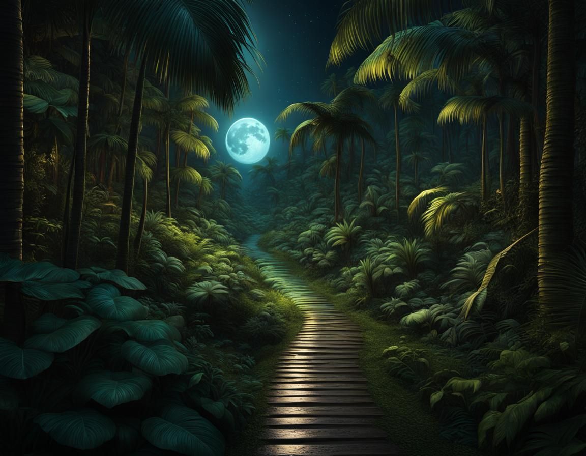 Jungle path - AI Generated Artwork - NightCafe Creator