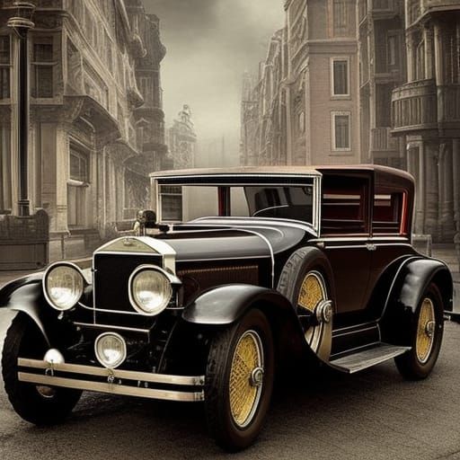 1920 Vintage classic cars Epic cinematic brilliant stunning intricate meticulously detailed dramatic ...  by @Fun Guy