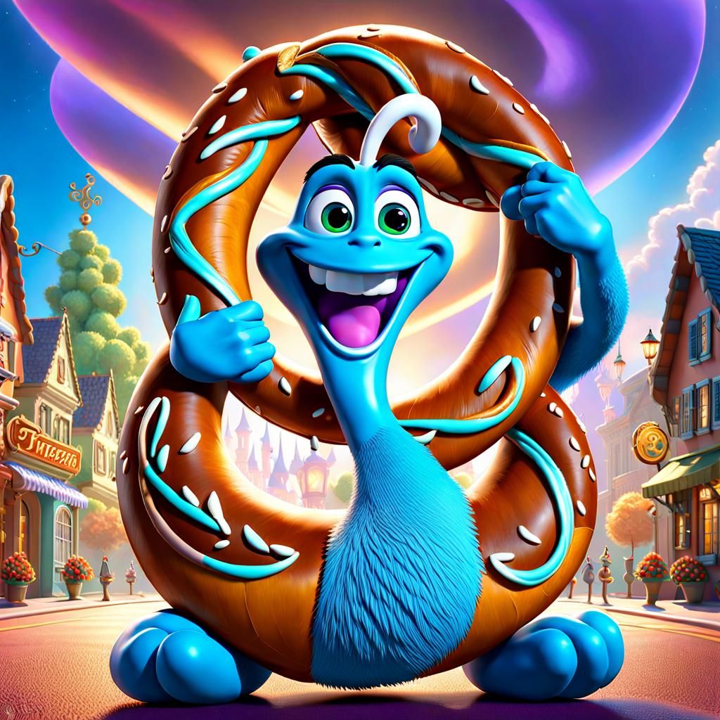 Petzel's Pretzels - Pretzel shop Mascot  by @PrimeCyIT