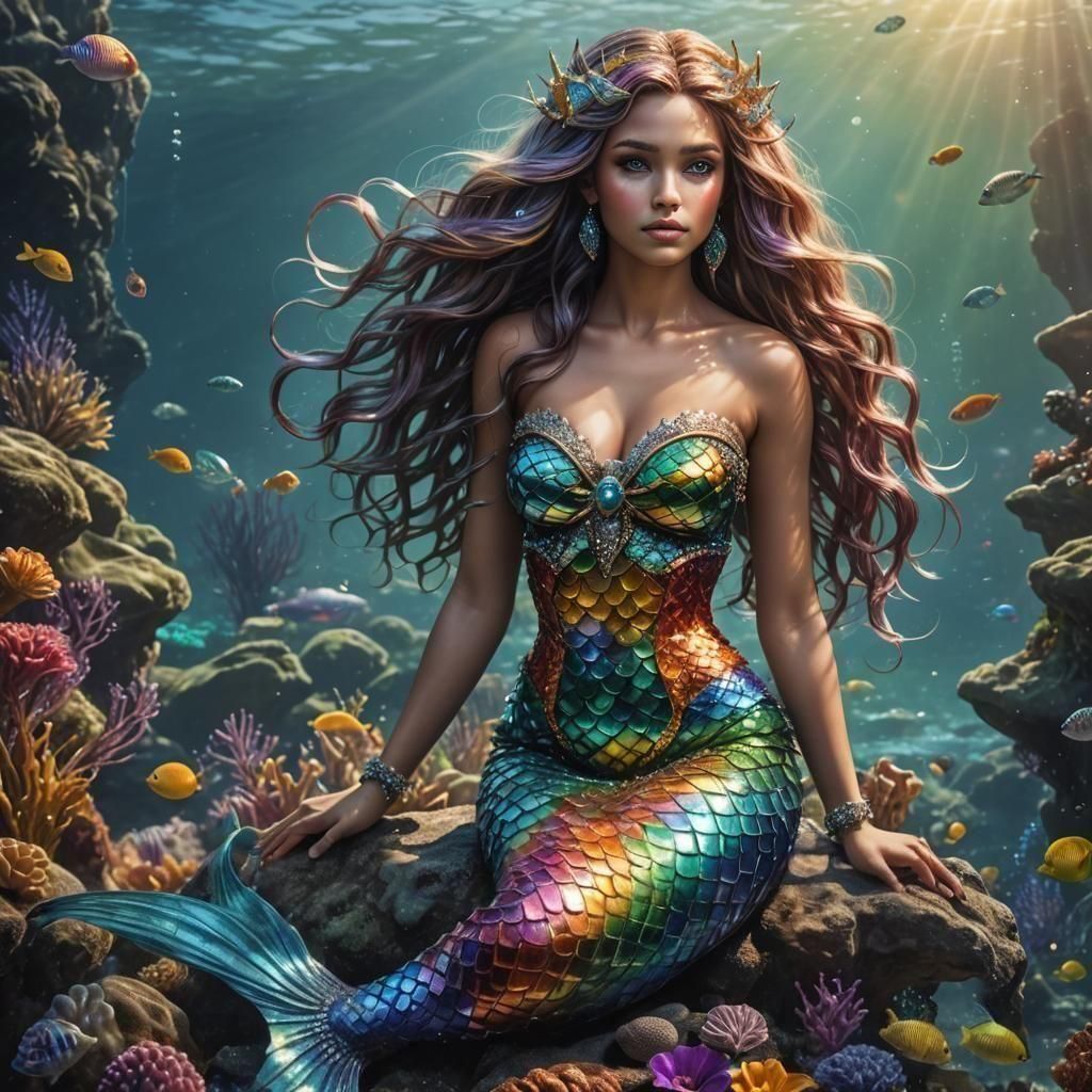 Rainbow mermaid